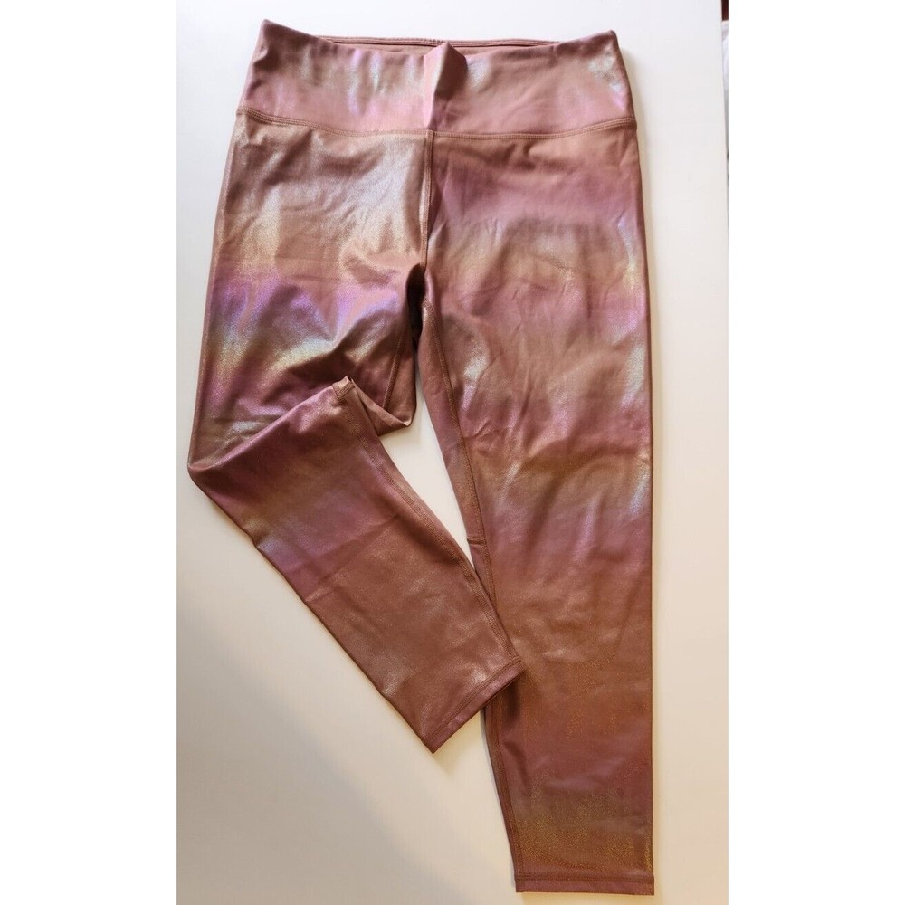 Fabletics Pure Luxe leggings - XL - Irradescent Mocha Pink Brown Purple